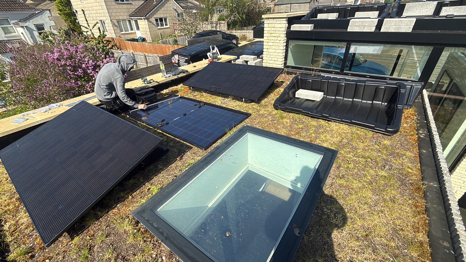Completed Fox ESS solar and EV project
