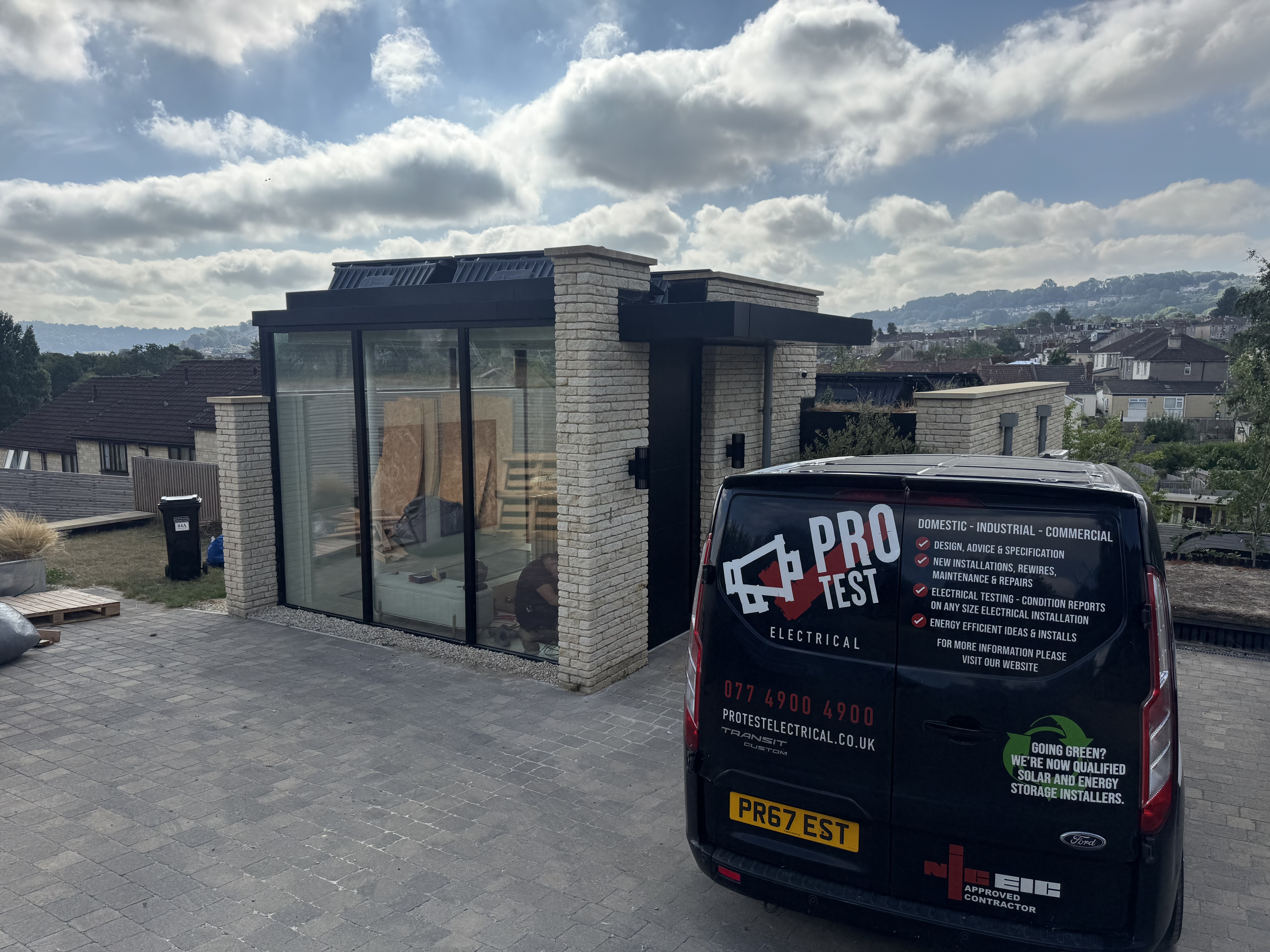 Solar battery and EV charger installation in Twerton Bath