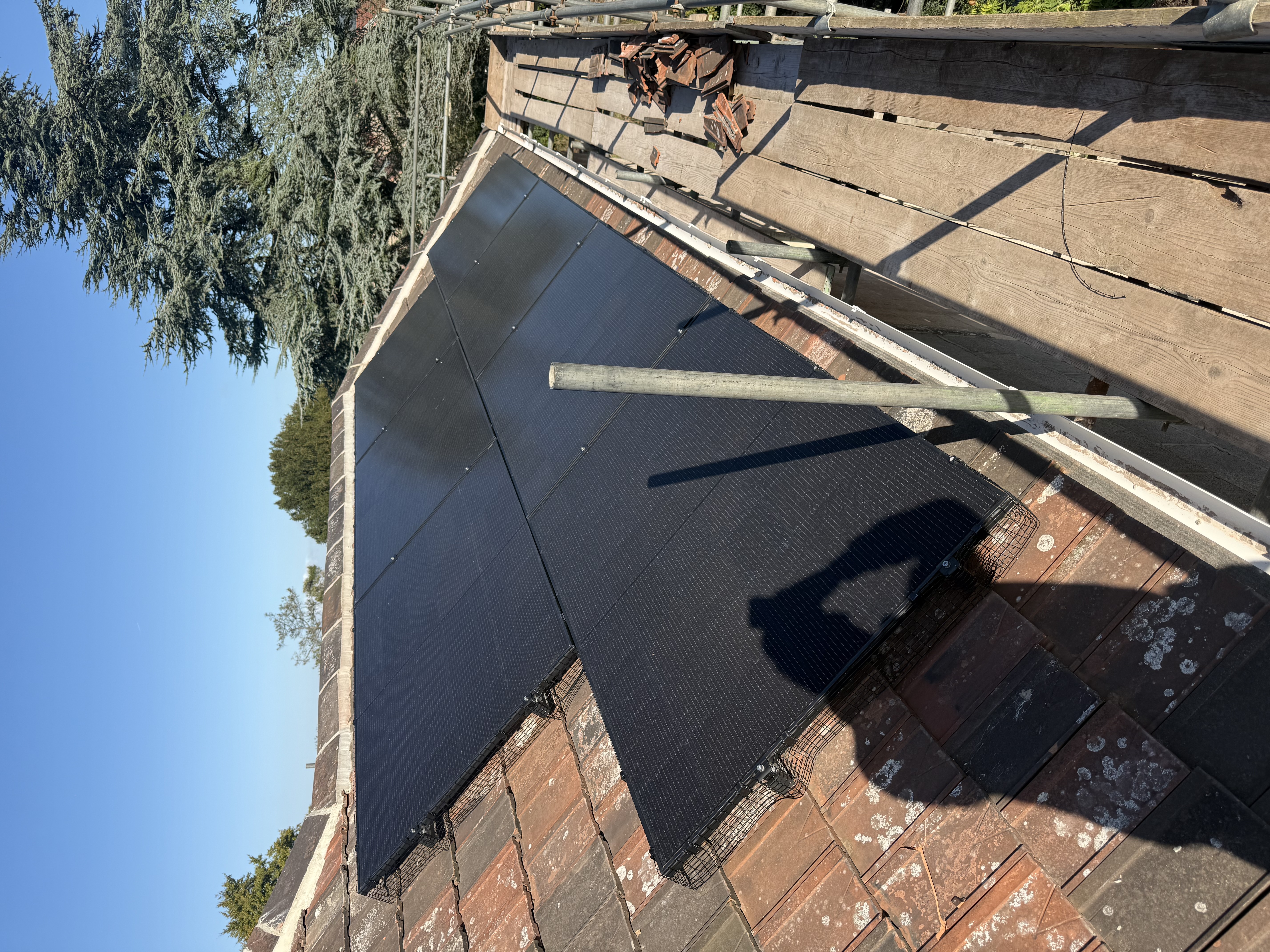 Solar panel and battery storage installation in Combe Down Bath